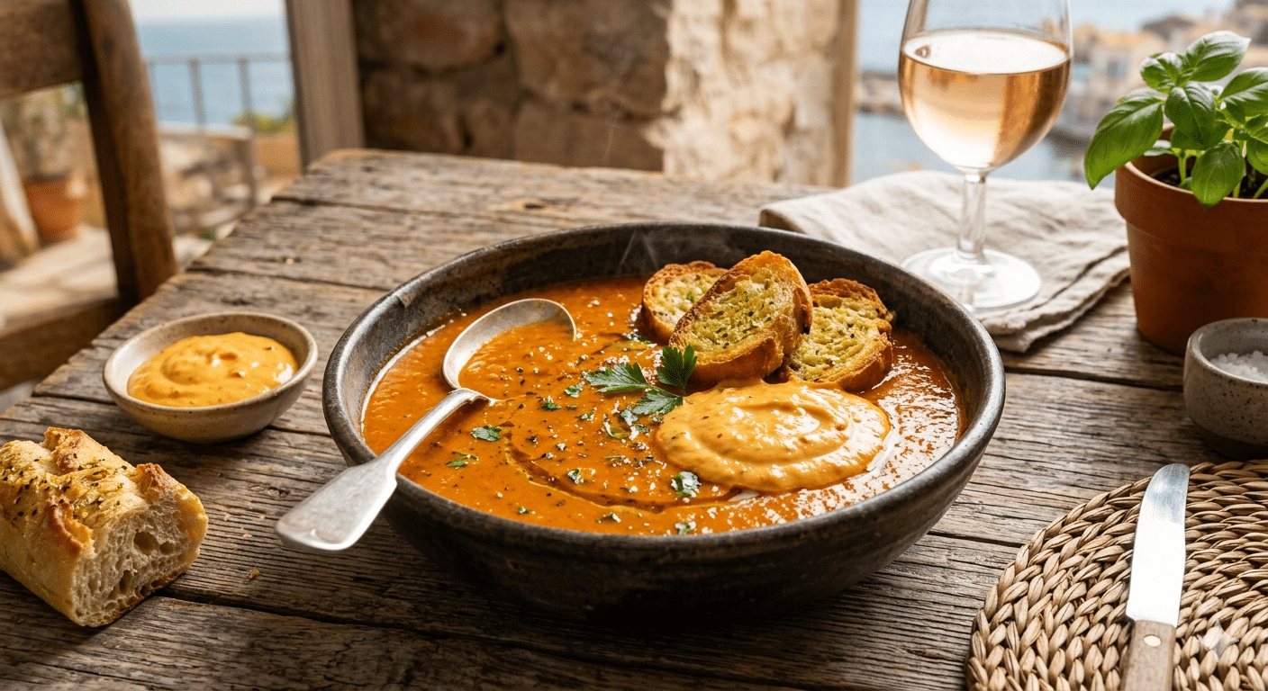 Soupe de poisson de roche