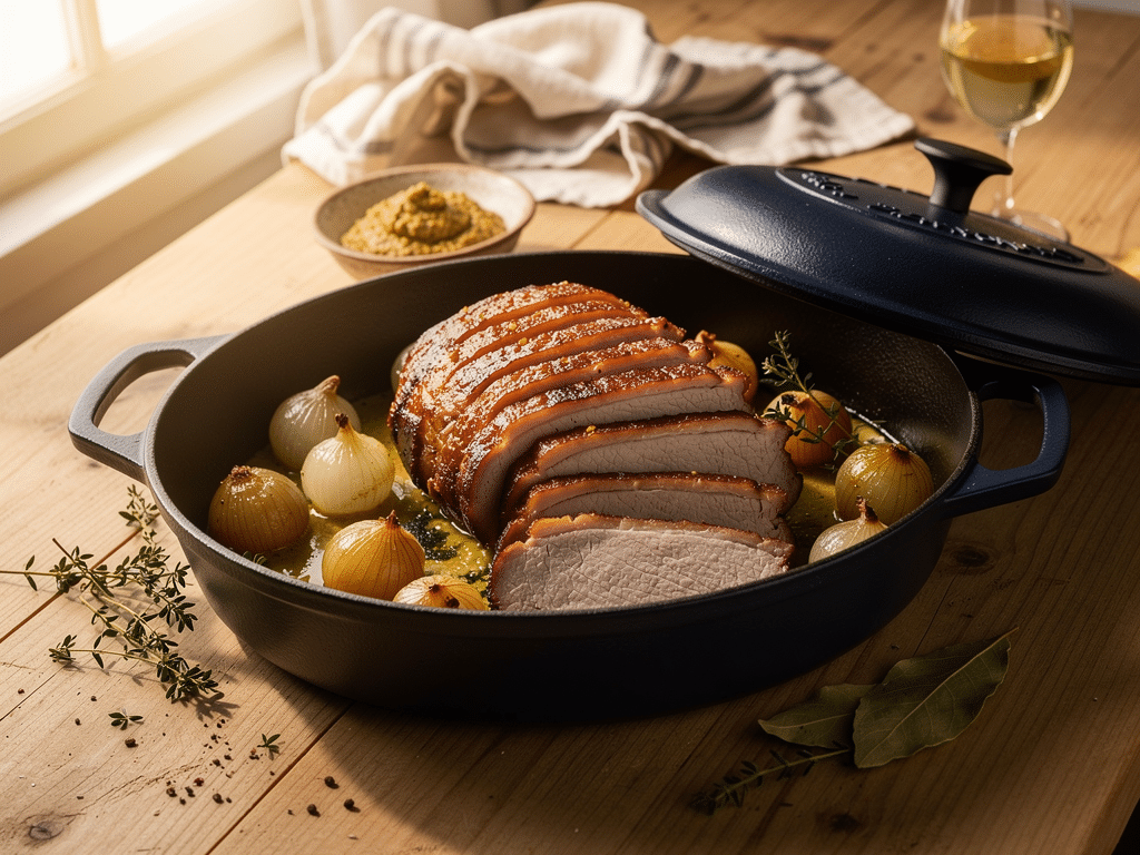 recette roti de porc en cocotte