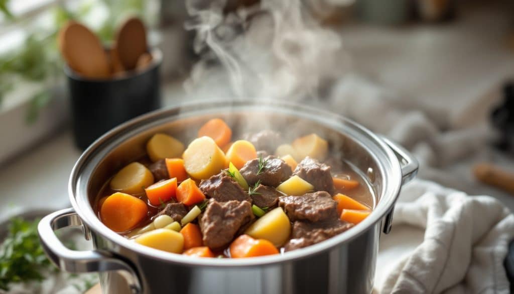 découvrez une recette rapide et facile de pot au feu au cookeo, pour un plat traditionnel savoureux en un rien de temps.