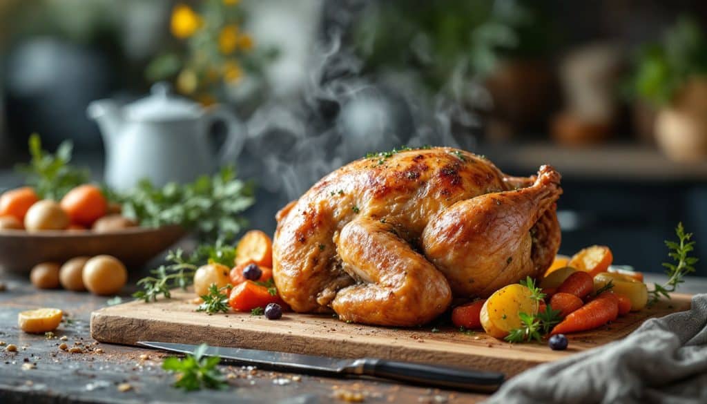 découvrez le temps de cuisson idéal pour un rôti de pintade farcie au four à 180°c, pour une viande tendre et savoureuse.