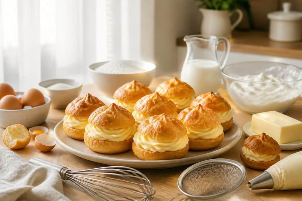 découvrez une recette facile de choux à la crème avec des ingrédients simples pour réussir ce dessert gourmand et léger à coup sûr.