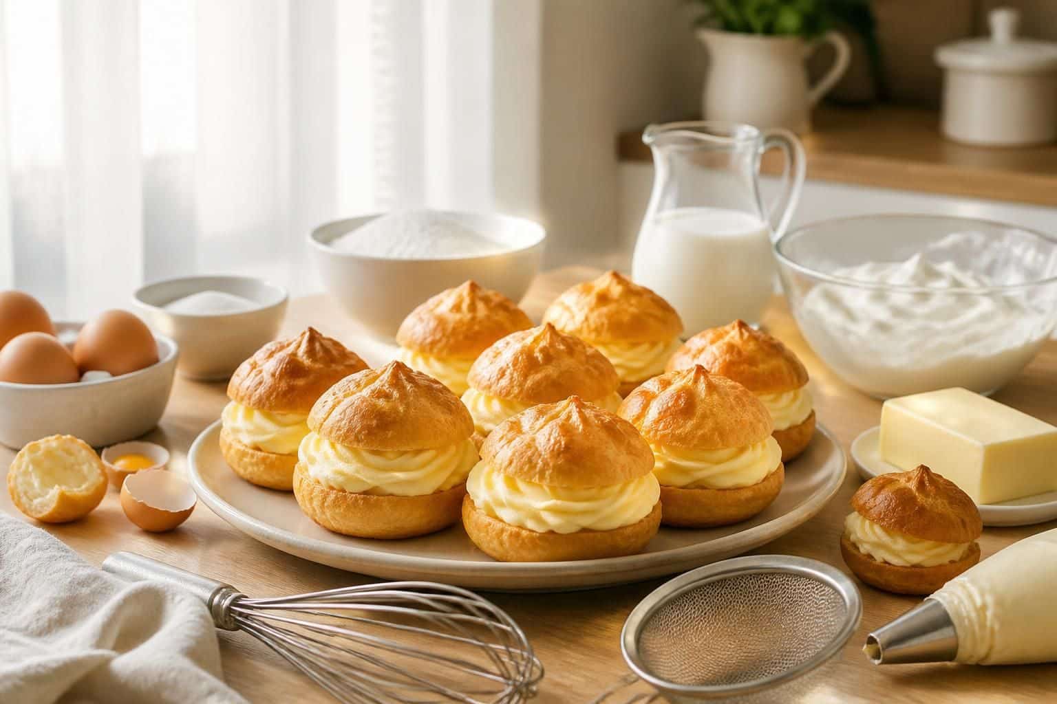 découvrez une recette facile de choux à la crème avec des ingrédients simples pour réussir ce dessert gourmand et léger à coup sûr.