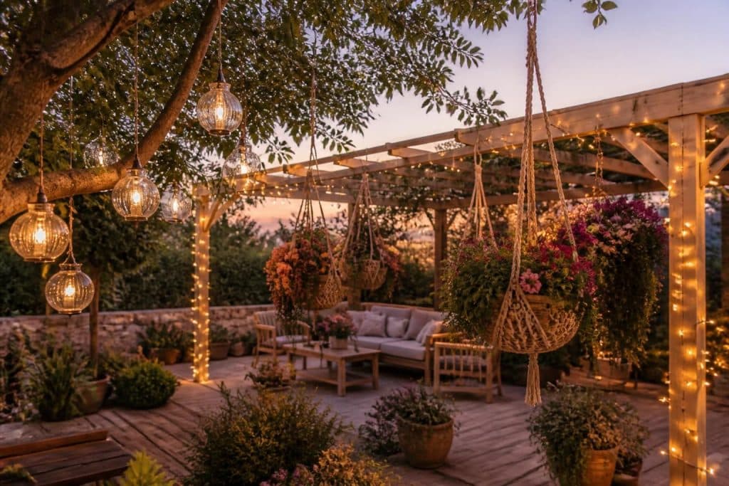 découvrez des idées et tendances de décoration suspendue extérieure pour embellir votre jardin avec style et originalité.