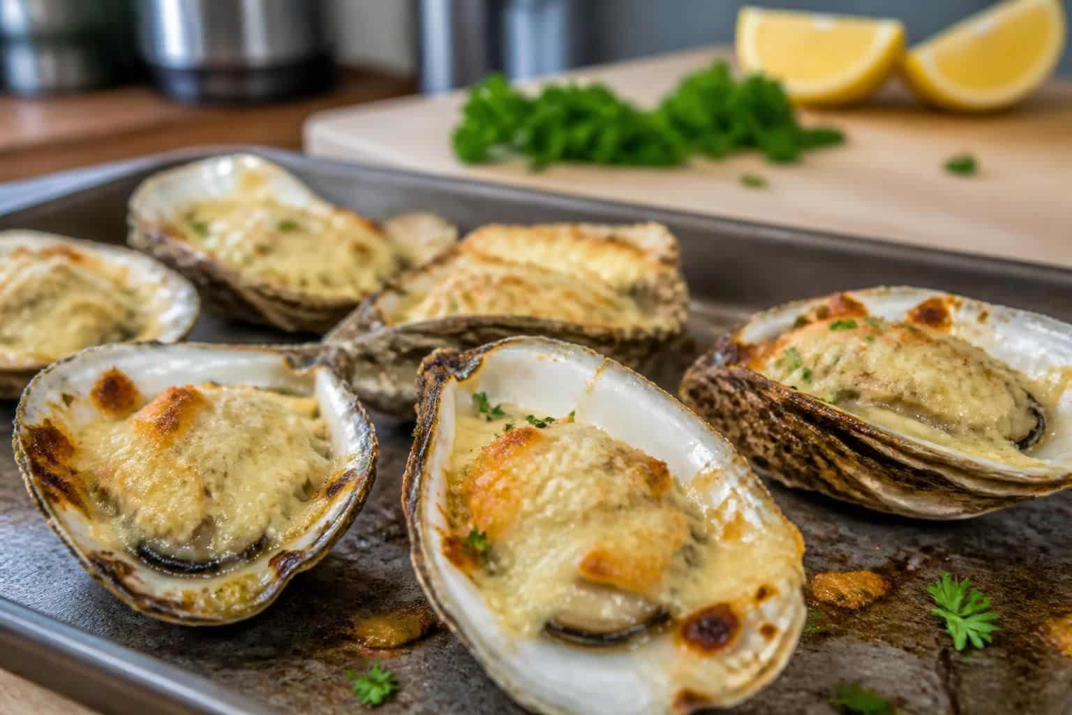 découvrez une recette facile et rapide pour préparer des huîtres au four gratinées au parmesan, parfaites pour un apéritif gourmand ou une entrée raffinée.