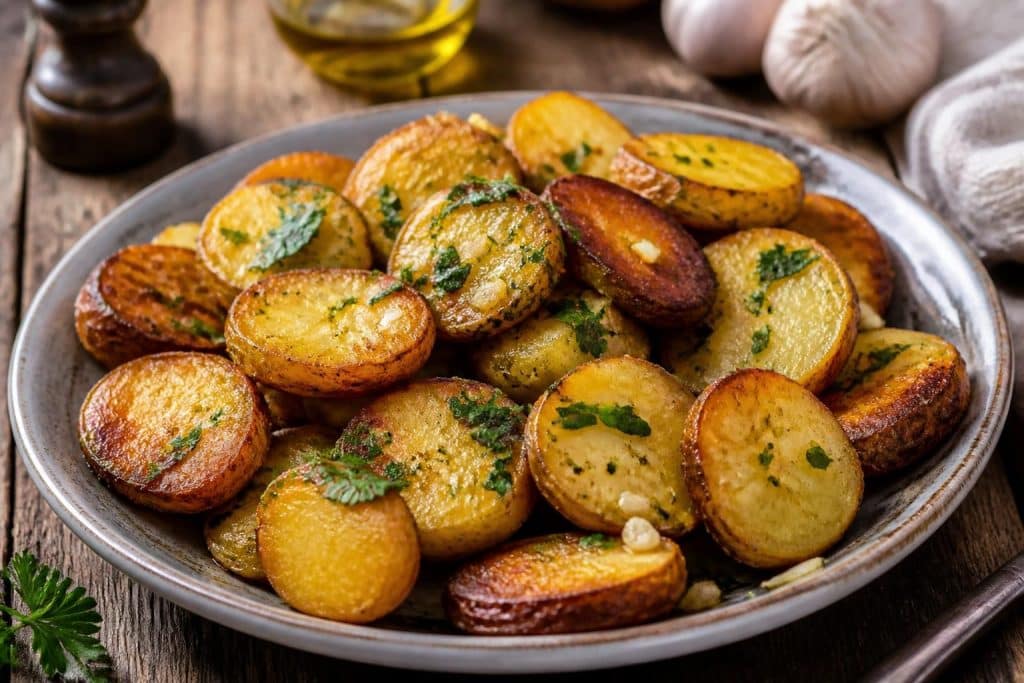 découvrez notre recette facile et croustillante des pommes de terre sarladaises au four, un plat savoureux et traditionnel à base de pommes de terre dorées à la perfection.