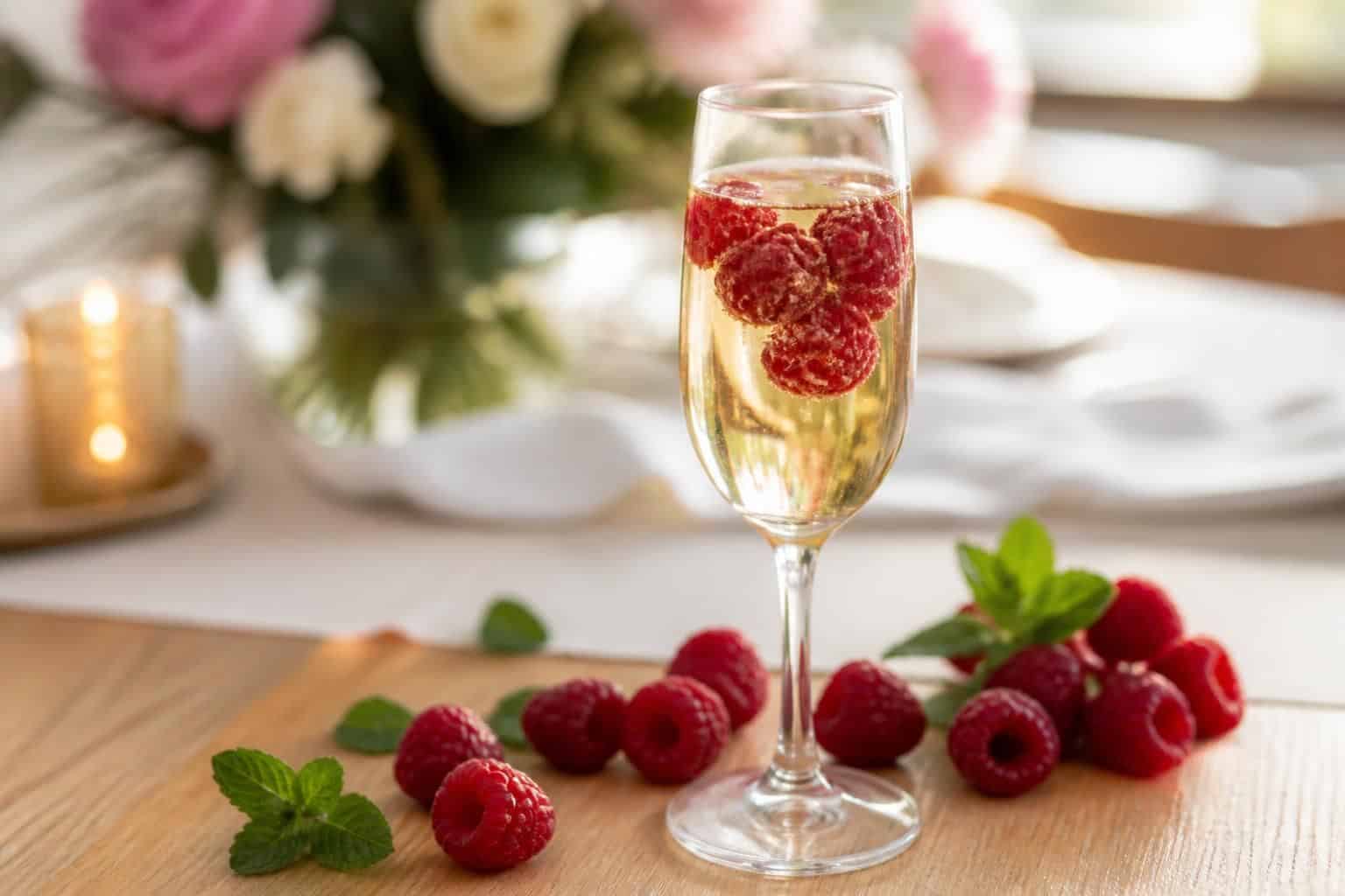 découvrez une recette facile et festive de soupe de champagne aux framboises, parfaite pour vos occasions spéciales et vos moments de célébration.