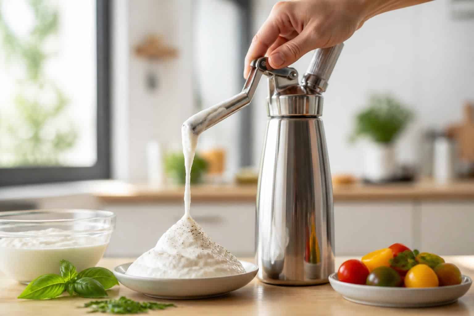 découvrez notre recette simple et rapide pour réaliser une délicieuse espuma au siphon, idéale pour sublimer tous vos plats en un rien de temps.