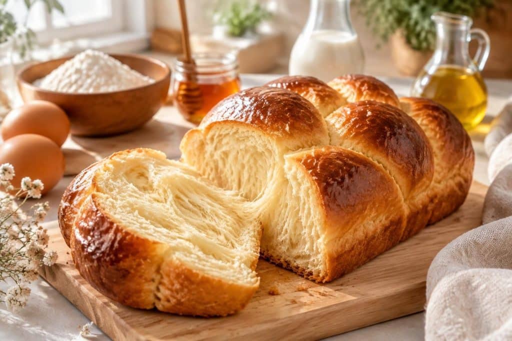 découvrez une recette de brioche healthy facile et rapide, sans beurre ni sucre raffiné : une douceur moelleuse et savoureuse à préparer chez vous.