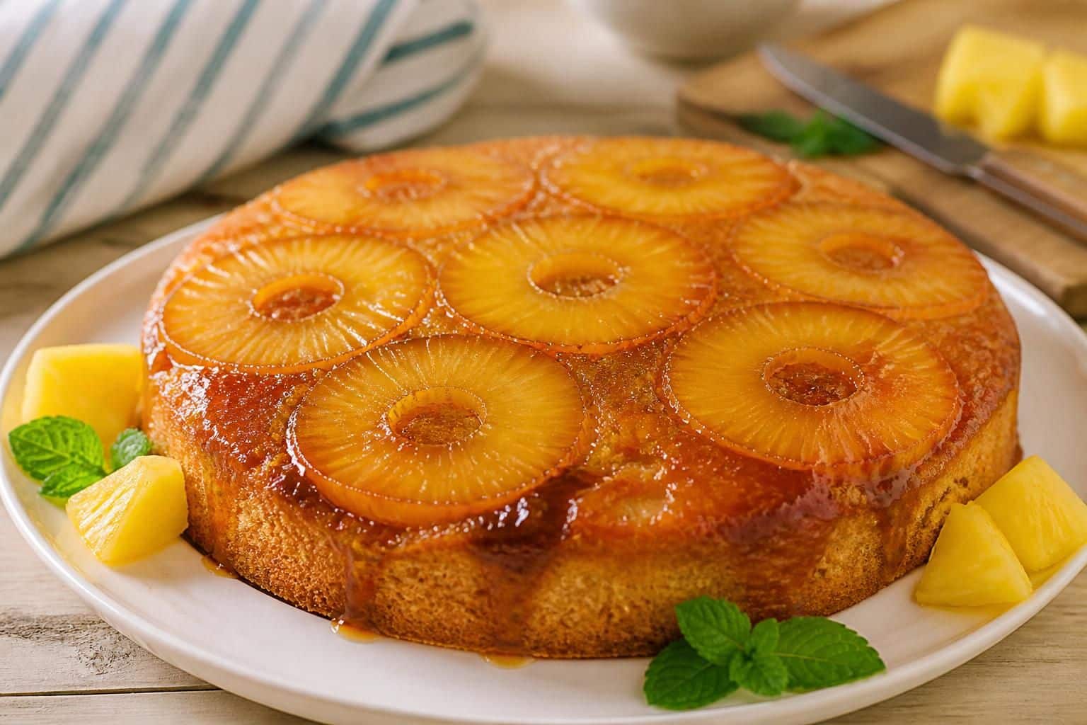 découvrez notre recette facile et rapide de gâteau ananas caramélisé, moelleux à souhait, parfait pour toutes les occasions gourmandes.