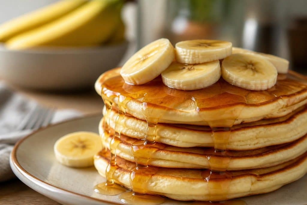 découvrez la recette facile et rapide des pancakes banane moelleux, parfaits pour un petit-déjeuner gourmand et sain en quelques minutes.