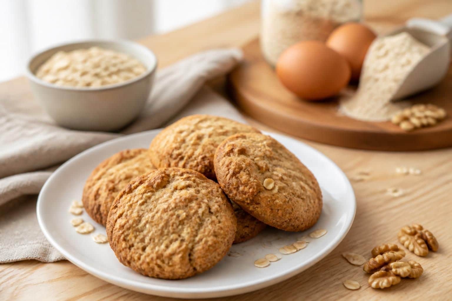 découvrez une recette facile et rapide de cookies protéinés aux flocons d’avoine, idéale pour une collation saine et nutritive.