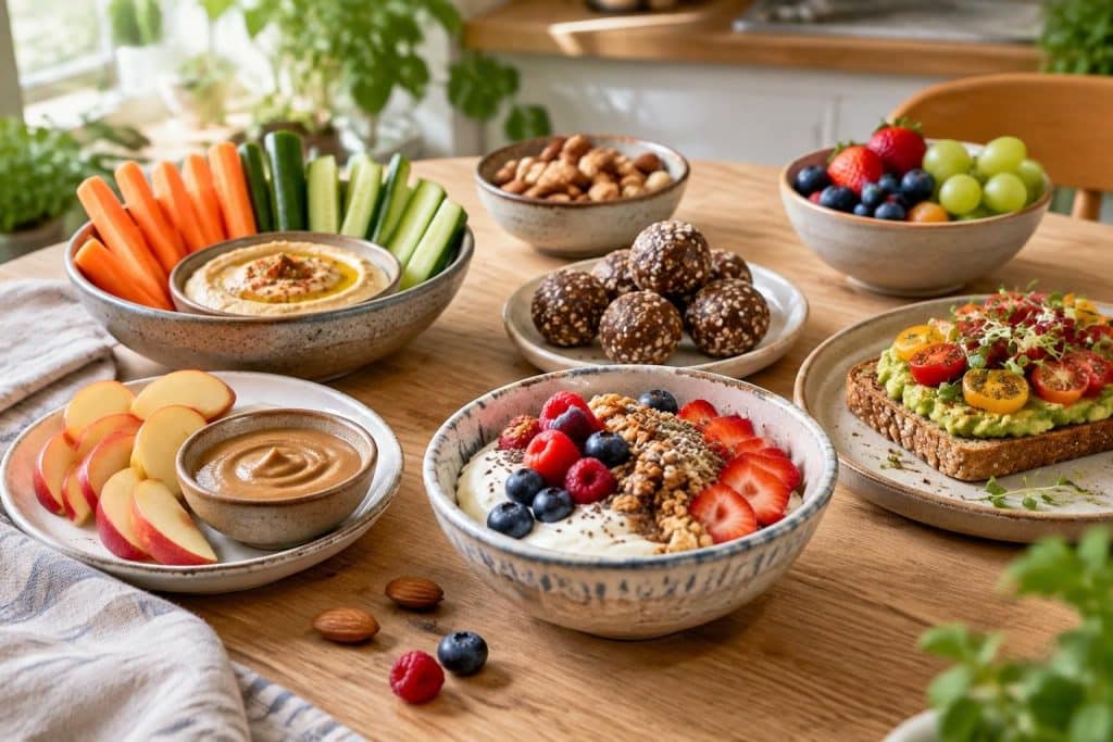 découvrez des idées de collations healthy faciles et rapides à préparer, avec des recettes gourmandes pour tous les goûts et toutes les envies.