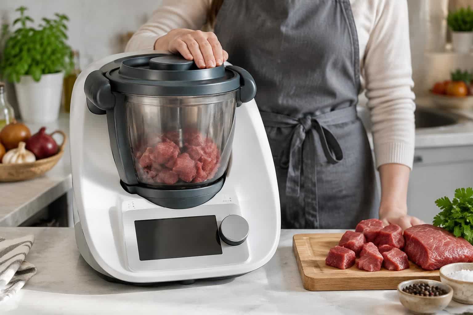 découvrez comment hacher facilement la viande avec un thermomix : étapes, astuces et réglages pour obtenir la texture souhaitée.