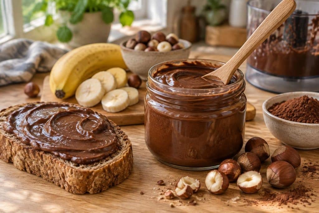 préparez une pâte à tartiner maison healthy sans sucre ajouté : une recette simple et rapide, idéale pour un petit-déjeuner ou un goûter gourmand.